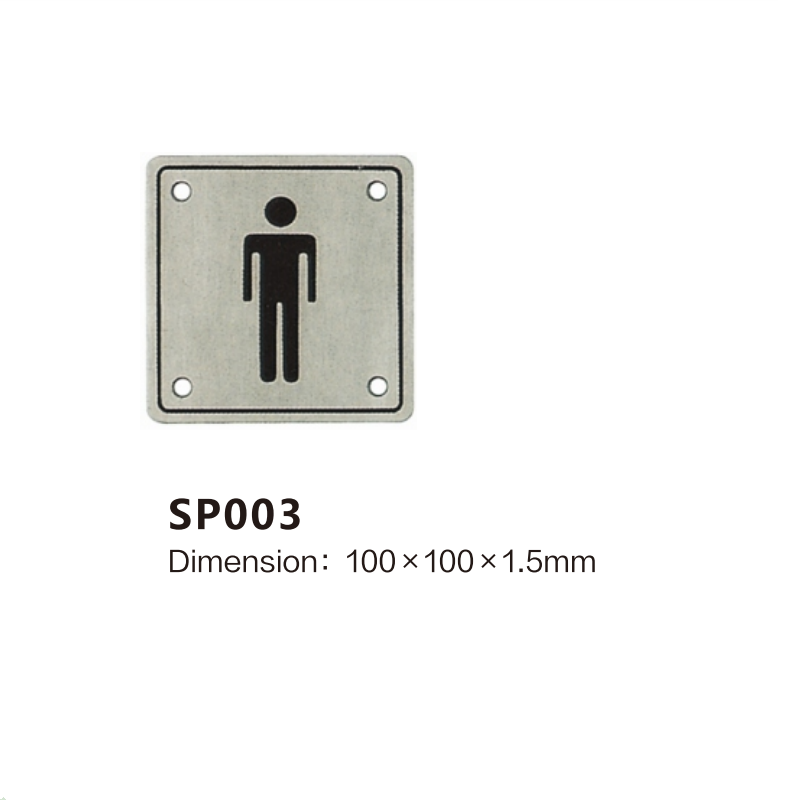 SS304Public Bathroom Sign Plate